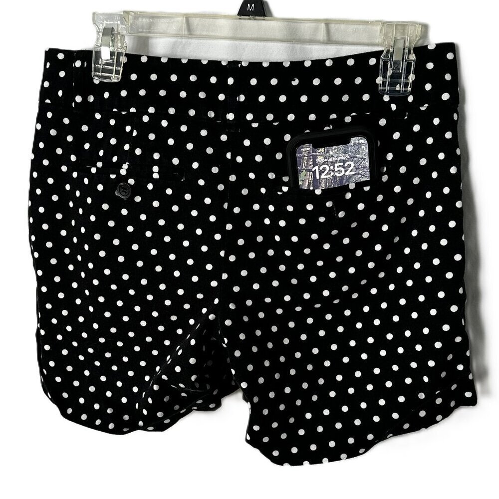 Black and White Polka Dot Dress Shorts Size 4 With Pockets - Picture 6 of 10